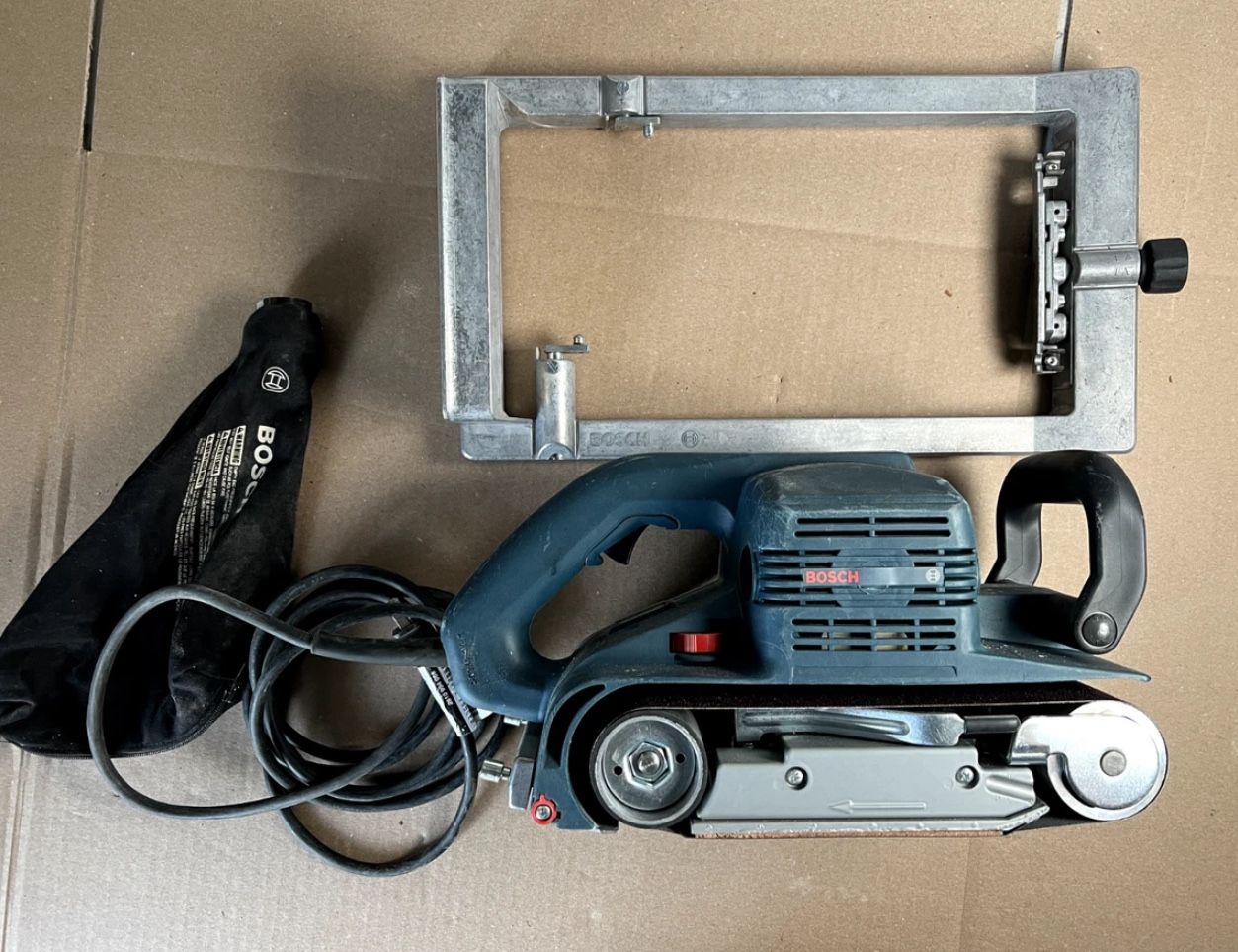 Bosch 1276 DVS Variable Speed Belt Sander Heavy Duty 4"x24" w/ Sanding Frame USA