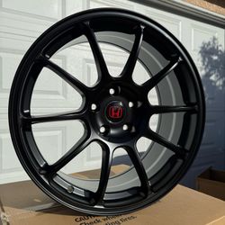 18x8.0 NEW WHEELS/RIMS. O W 012 MATTE BLACK. 5X114.3