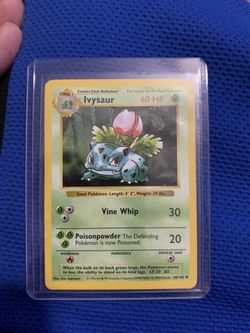 pokemon shadowless ivysaur 1999