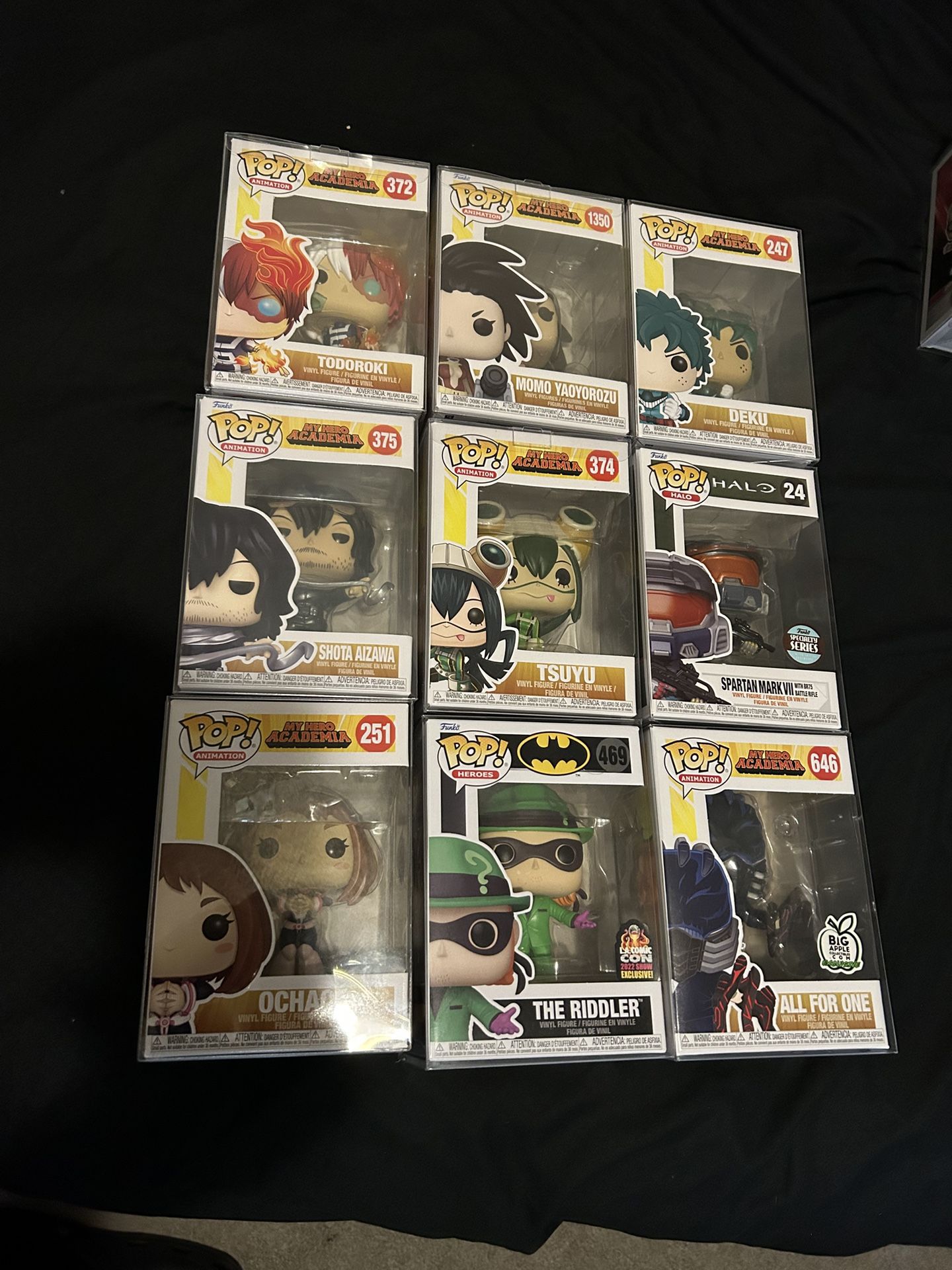 16 funko Pops