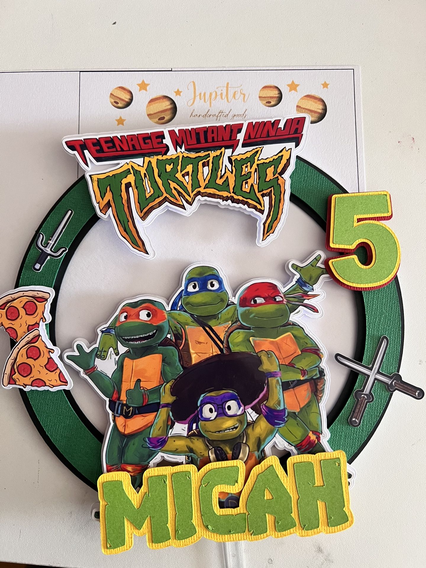 Cake Topper Ninja Turtle