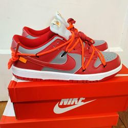 Off-white X Nike Dunk Low Size  10