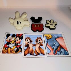 Disney magnet lot... Mickey and Minnie Mouse, Chip and Dale, and Dumbo