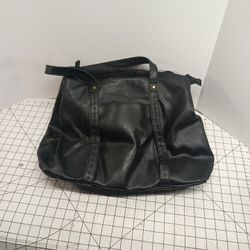 Women's Large Leather Handbag 3 Large Zippered Pockets