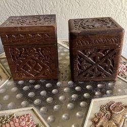 Wooden Boxes Hand Carved