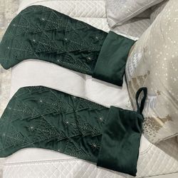 Christmas Boots Dark Green