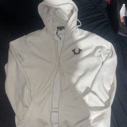 Cream True Religion Zip up hoodie 