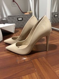 Aldo Nude Patent Pointed-Toe Pumps
