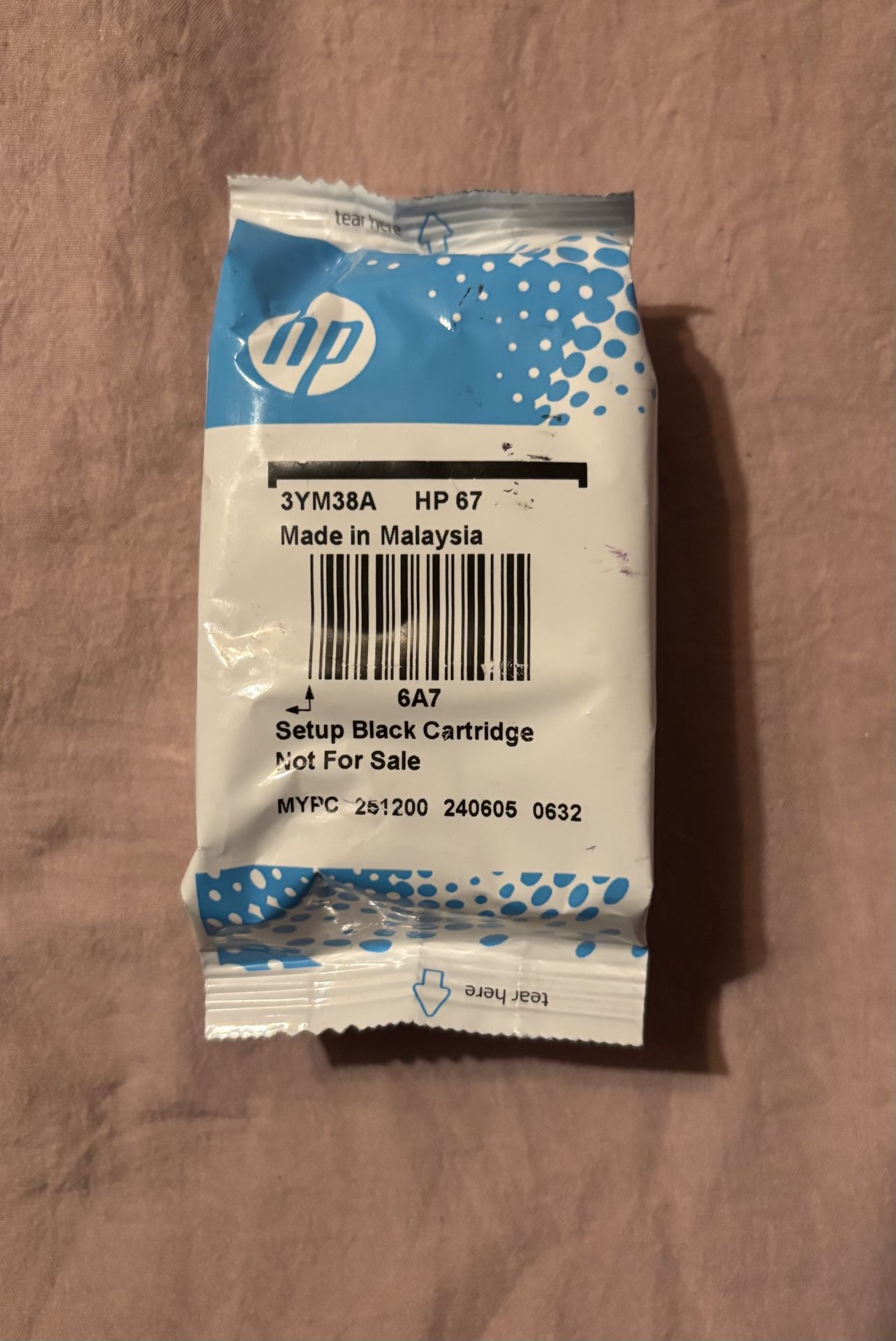 Ink black HP 67