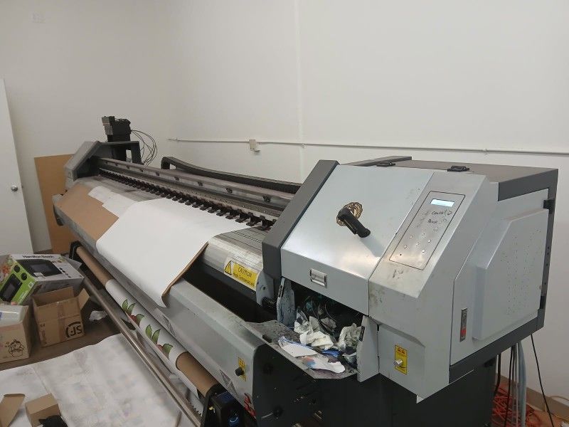 Commercial Large Format Printer Complete Setup Including Software And Ink 