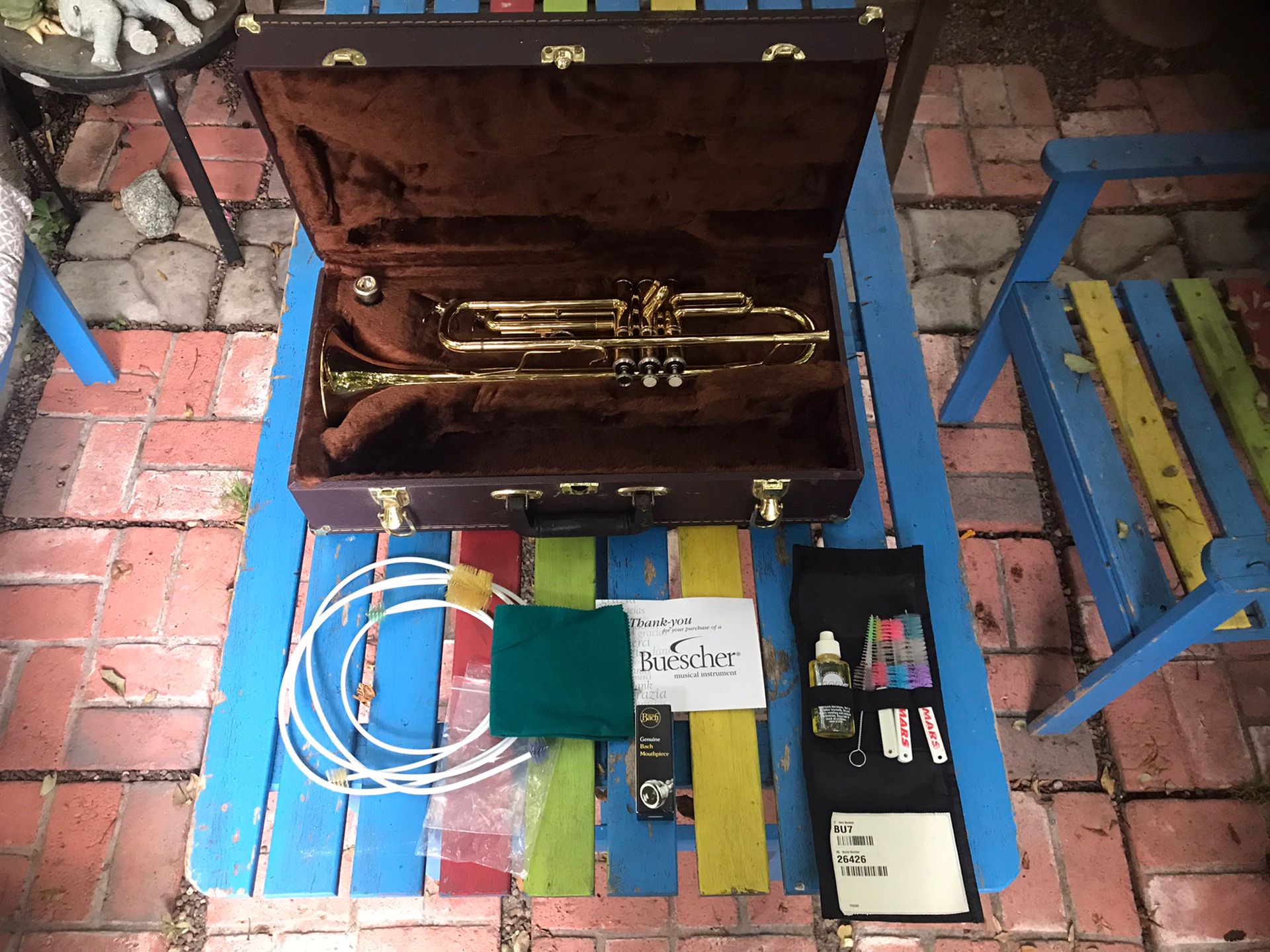 Buescher BU-7 Student Trumpet ~ BRAND NEW ~ COMPLETE