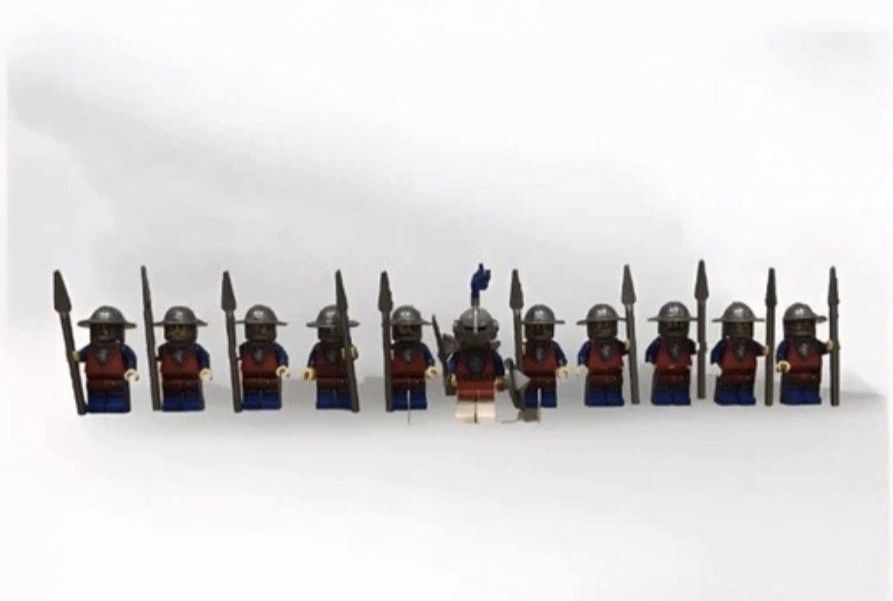 Lego Castle Lion Knights Army Lot Of 10x 10305