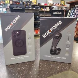 Rok Form  Motorcycle Handlebar Phone Mount And IPhone 14 Pro Max Rugged Case

Brand new

$125 FIRM