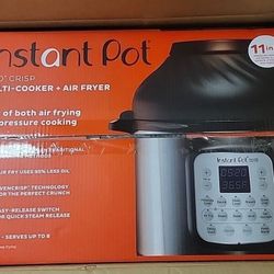 Instant Pot 8 Quart 11-in-1 Duo Crisp Multi-Cooker + Air Fryer 