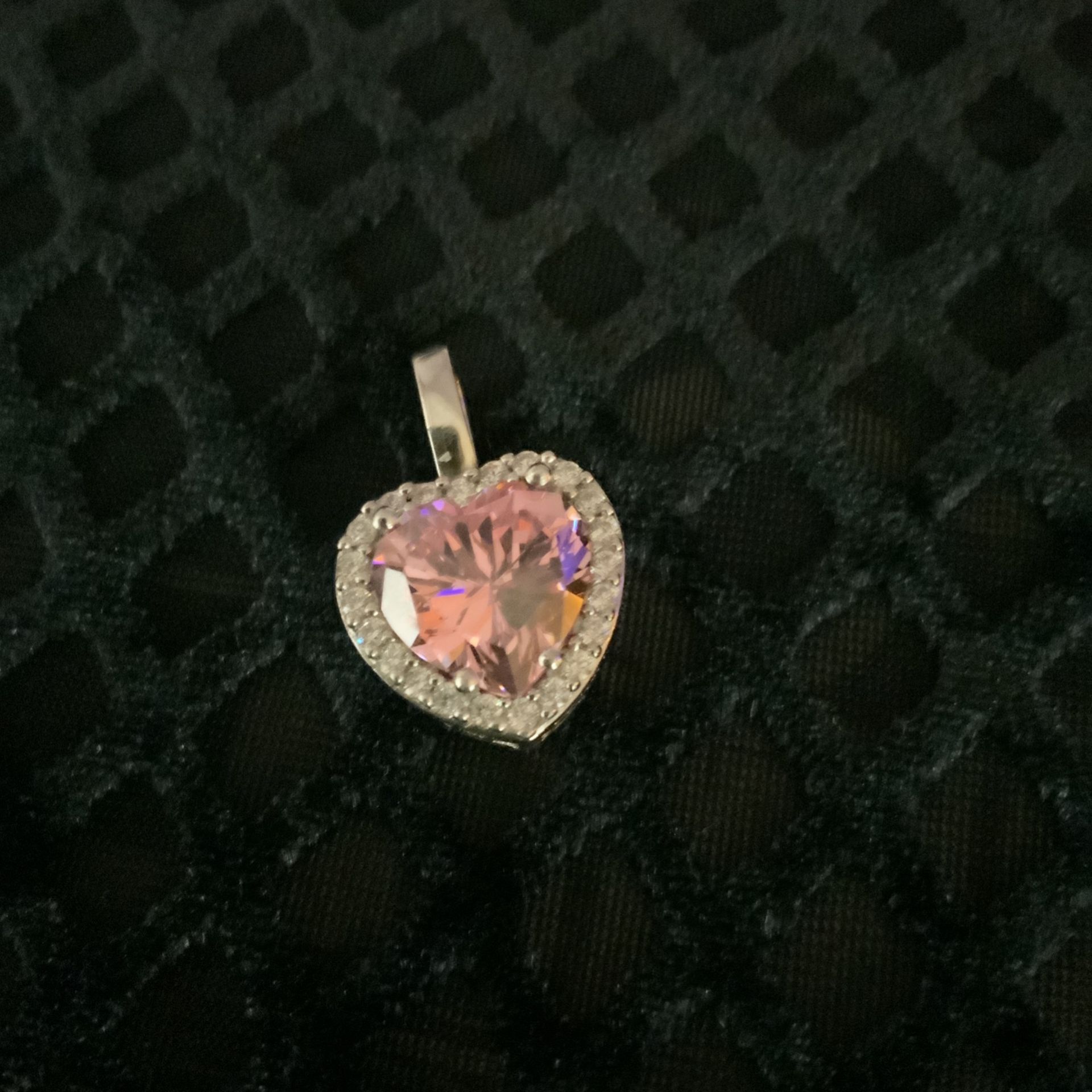 STAUER PINK DIAMOND AURA PENDANT