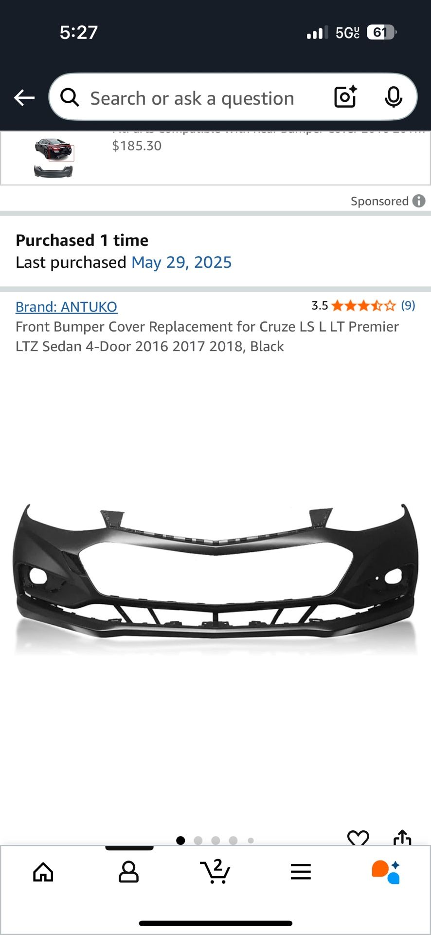 Brand New Bumper Cover