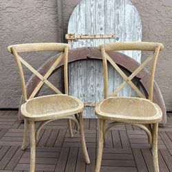French Bistro Wood Chairs