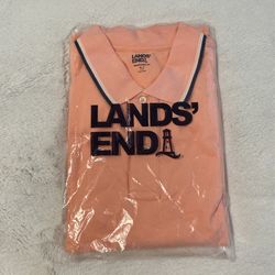 Peach Lands' End Men's Polo 👕