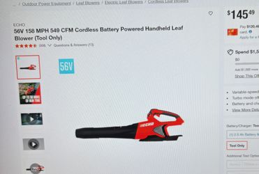Echo 56V Battery Leaf Blower (Tool Only)