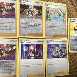 Pokémon 6 card game monster Nintendo Foil Holo Trainer Set Ultra Ball Hop Lady B
