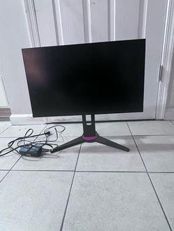 Gaming Monitor with Stand and Cables