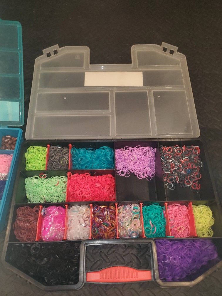 Loom Rubber Bands With Loom Storage Boxes