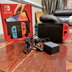 Nintendo switch, OLED, Red and blue