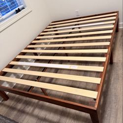 Solid Wood King Size Platform Bed 