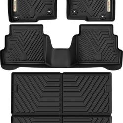 YITAMOTOR Floor Mats Compatible with Mazda CX-5 2017-2025 CX5 Includes 2 Rows and Cargo Liner Set, TPE All-Weather Floor Mat Set Liners, Black