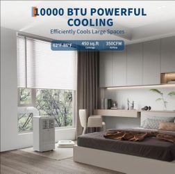 🥶❄️ **450sqft cooling** 10K BTU Portable Air Conditioner, 3-In-1  AC Unit, Dehumidifier, Fan