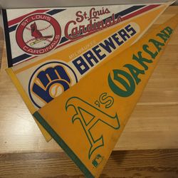 3 Sports Pennants 