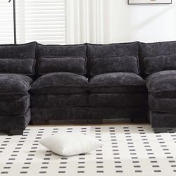 New black sofa