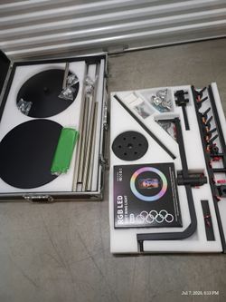 360 Rotating Platform, 360 Professional Photography Turntable, 360 Degree Spinner Camera Slider Rotating Photo Video Platform