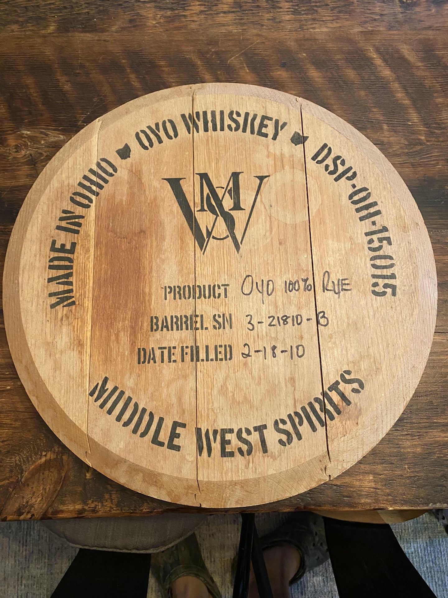 Whiskey Barrel / Home Decor / Bar Decor / Hanging Whiskey Barrel