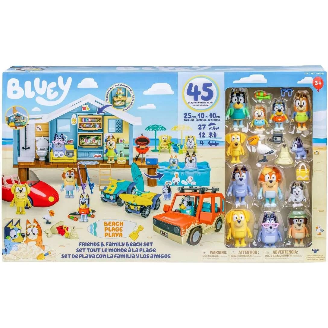 Bluey Friends And Family Beach Set