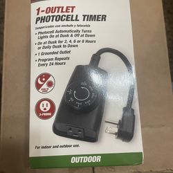 1-Outlet Photocell Timer