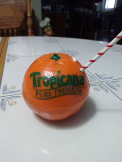 Vtg 1990 Promotional 🍊 shaped Radio