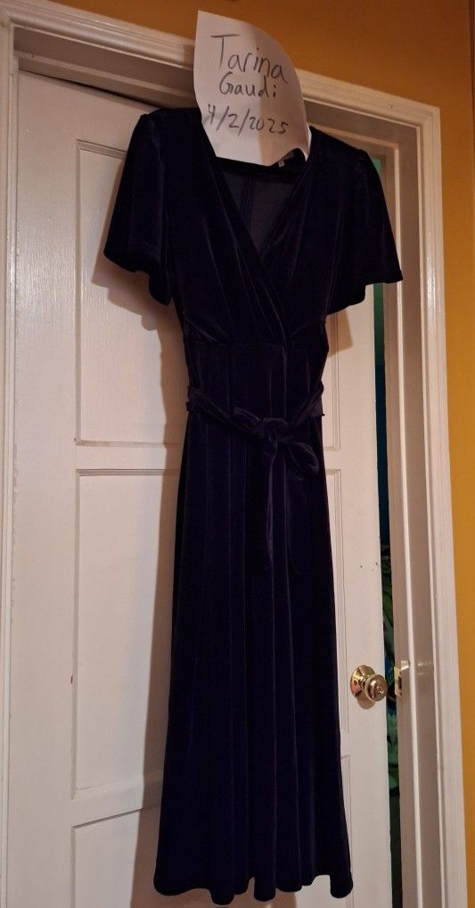 Ivy City Co. Black Velvet Dress
