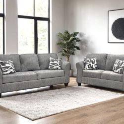 210 Gray 2pc Sofá And Loveseat 🔥😜🔥😜