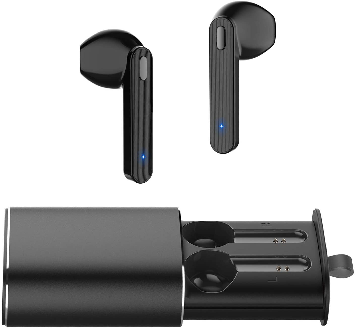 Ephram Bluetooth 5.0 Earphones Auto Pairing Headphones Type-C Charging Case Mic