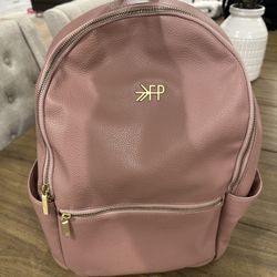 Freshly Picked Diaper Baby Bag Blush Pink Baby Pink Vegan Leather 