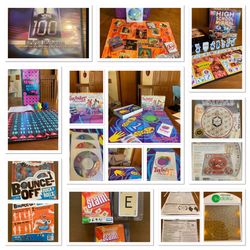 Electronic Games, Board Games And Card Games- All 9 for $30
