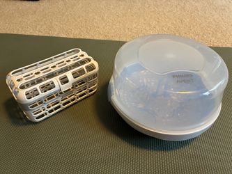 Philips Avent Microwave Sterilizer & Munchkin Latch Dishwasher Basket