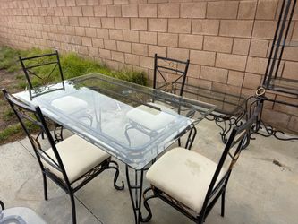 Dining Set with Baker's Rack and Side Tables Made with Strong Iron ๐๐ Free Delivery ๐๐