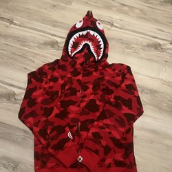Red Bape zip up size L