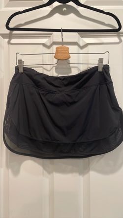 Black Athletic Skort with Mesh Detail Lululemon