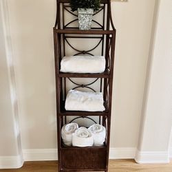 Brown Metal (heavy) Shelving Unit 