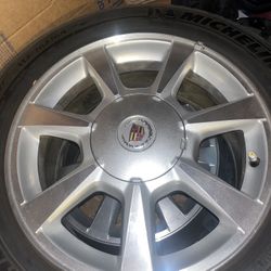 (4) OEM Factory 2011 Cadillac CTS 17" WHEELS W/ MICHELIN TIRES