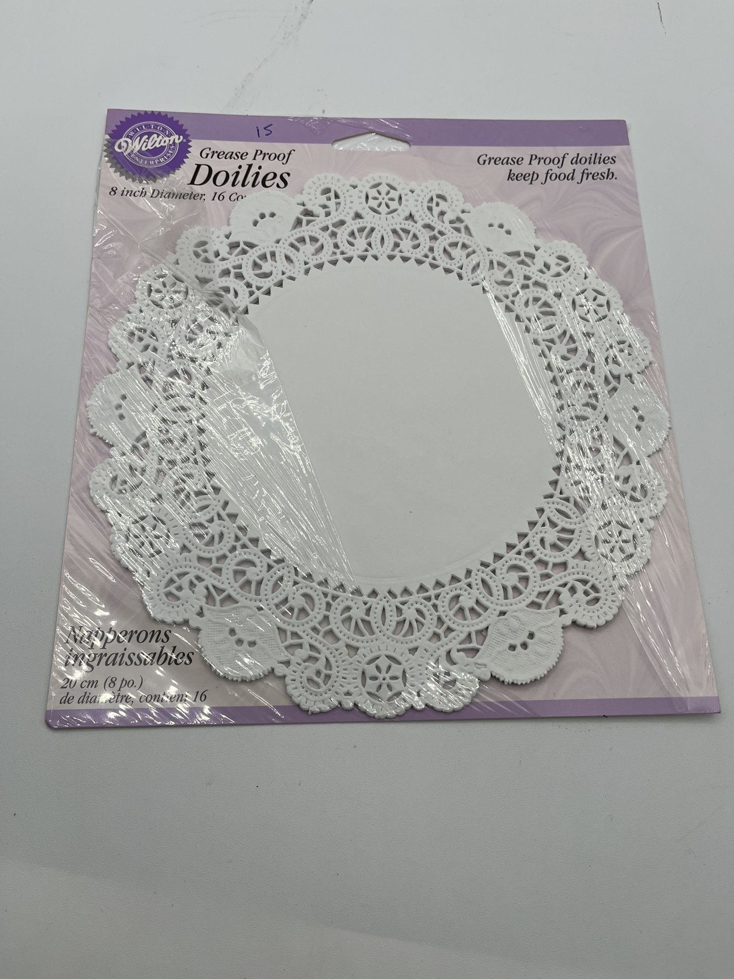 Wilton 8” Doilies White 15 Ct By Wilton Enterprises