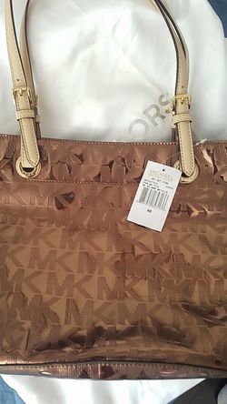 Copper Michael Kors handbag band new